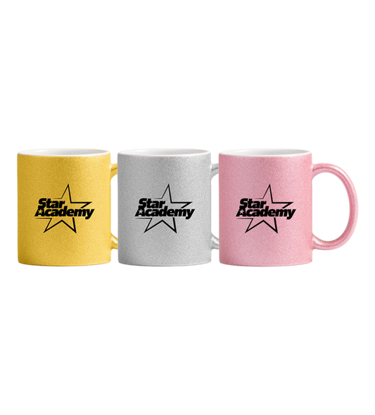 Lot de 3 mugs pailletés