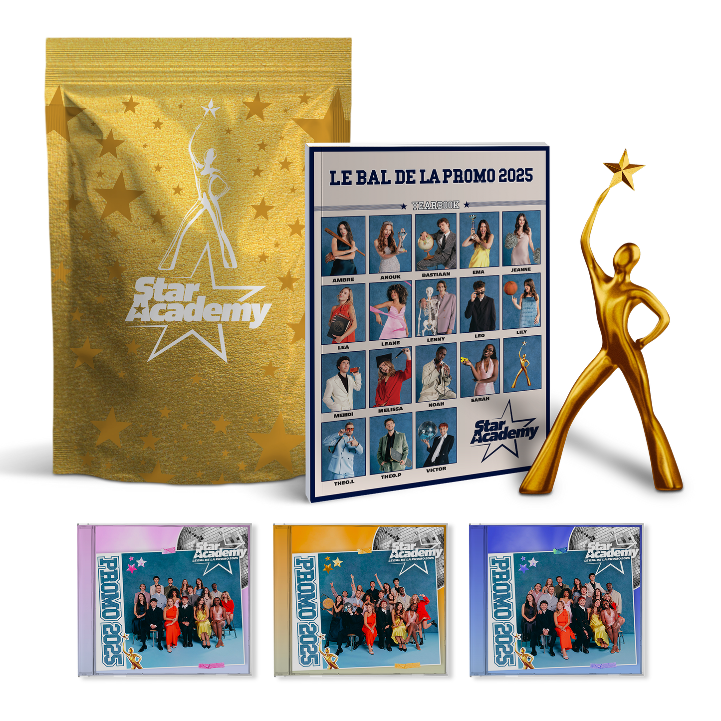 Voulez-Vous Star Academy Album Promo 2025 CD Pack Collector Figurine Starman Yearbook Tournée Superpack Major de promo