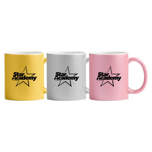 Lot de 3 mugs pailletés